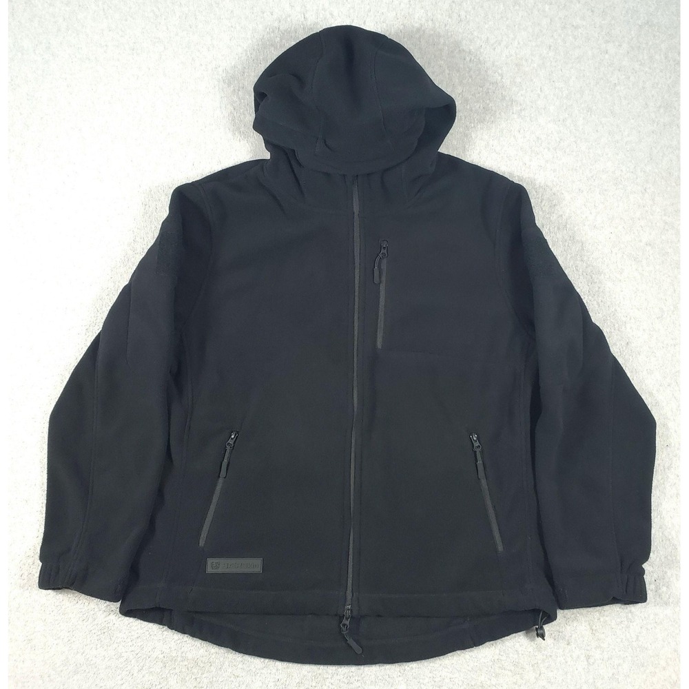 BAERskin 3.0 Jacket Mens‎ XL Black Tactical Fleece Softshell Hooded Zip Pockets